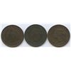 Image 2 : 1859, 1881H & 1894 One Cents - Lot of 3