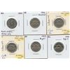 Image 1 : Small interesting Five Cents Variety Lot - 1944 - 1977