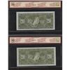 Image 2 : Bank of Canada $20, 1937 - Lot of 2