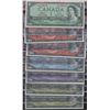 Image 1 : Bank of Canada, 1954 - Nice BCS Collection of 7 Notes