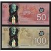 Image 2 : Bank of Canada $50 & $100 Polymer Pair