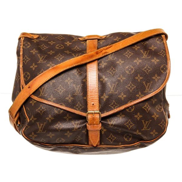 Louis Vuitton Brown Monogram Saumur 30cm Crossbody Bag
