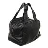 Image 3 : Chanel Black Perforated Leather Mini Boston Satchel Bag