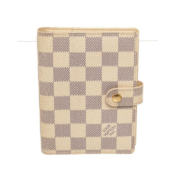 Louis Vuitton Beige Damier Canvas Agenda PM Wallet