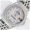 Image 1 : Rolex Ladies Stainless Steel Pink MOP Diamond 26MM Oyster Perpetaul Datejust Wit