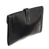 Image 3 : Hermes Black Leather Jige Clutch Bag