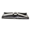 Image 4 : Hermes Black Leather Jige Clutch Bag