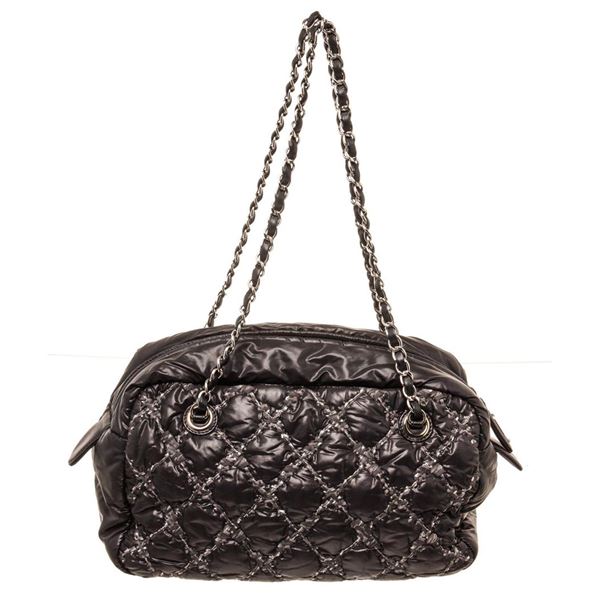 Chanel Black Leather Paris Byzans Shoulder Bag