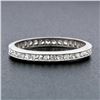 Image 2 : Antique art deco period Platinum 1.00 ctw Old Single Diamond Eternity Wedding Ba
