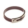 Image 2 : Hermes Black Leather Pousse Bracelet