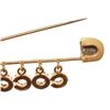 Image 4 : Chanel Gold Logo Safety Pin