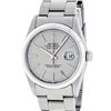 Image 1 : Rolex Mens Stainless Steel Slate Grey Index Datejust Oyster Band Datejust Wristw