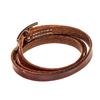 Image 4 : Hermes Brown Leather Choker Bracelet