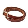 Image 5 : Hermes Brown Leather Choker Bracelet