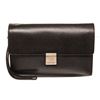 Image 1 : Louis Vuitton Black Leather Selenga Clutch Bag