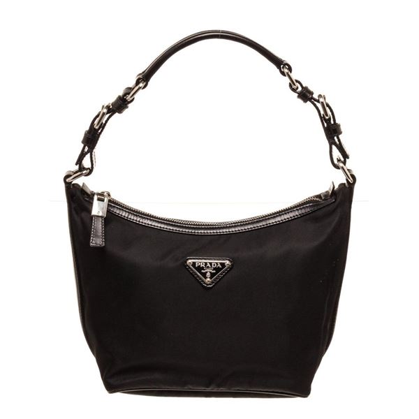 Prada Black Nylon Tesuto Shoulder Bag
