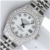 Image 1 : Rolex Ladies Stainless Steel White 26MM Diamond Lugs & Datejust Wristwatch