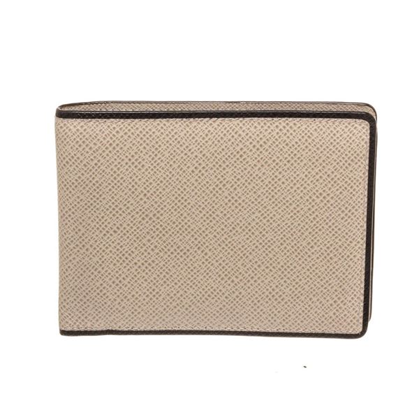 Louis Vuitton Grey Leather Bifold Wallet