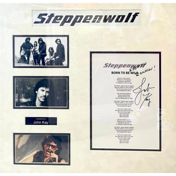 Signed and Framed Steppenwolf Born To Be Wild Lyrics
