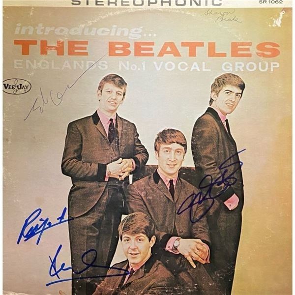 Signed Introducing The Beatles Album Cover