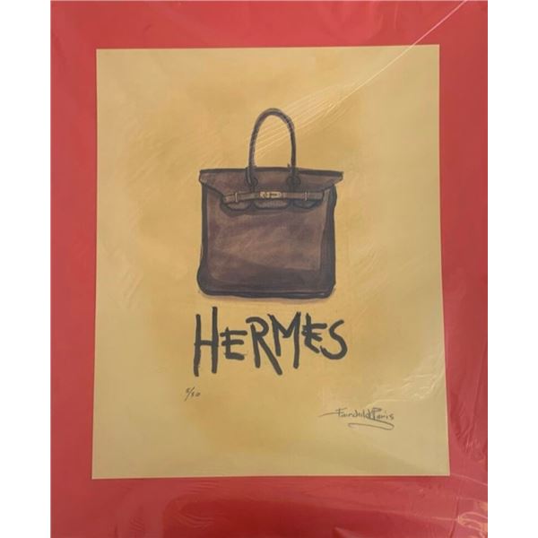 Limited Edition Hermes Birkin Bag Fairchild Collection Print