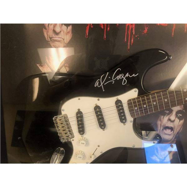 Signed and Framed Alice Cooper Guitar