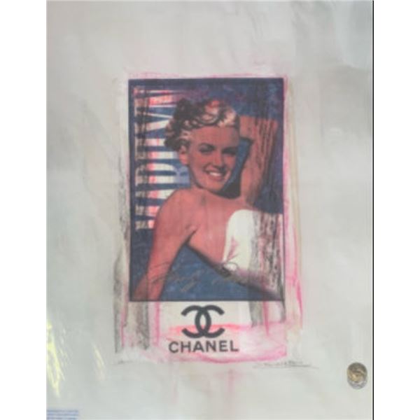Limited Edition “Chanel Marilyn Monroe" Fairchild Collection Artist Print