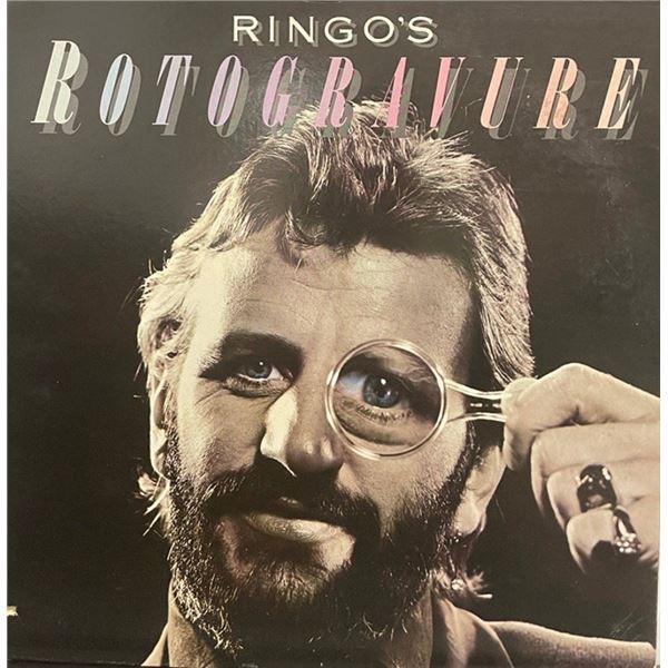 Ringo Starr Signed Ringo's Rotogravure Album Cover