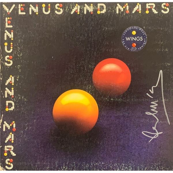 Paul McCartney Signed Venus and Mars Album Cover