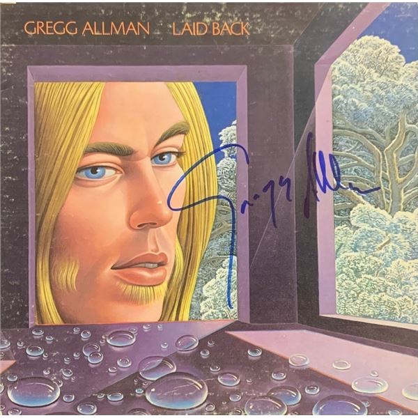 Signed Gregg Allman, Laid Back Album Cover