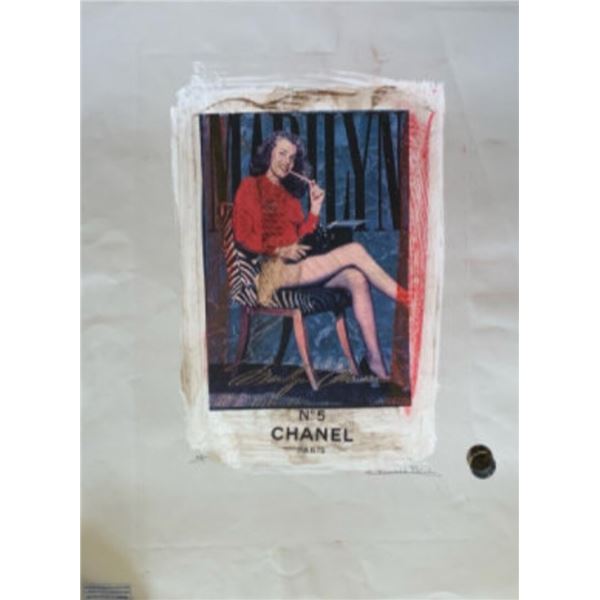 Limited Edition “Chanel No. 5 Marilyn Monroe" Fairchild Collection Artist Print