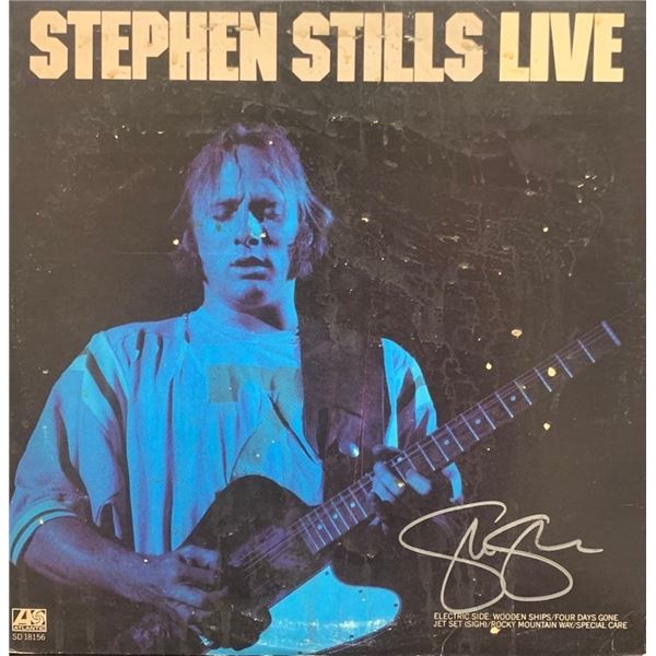 Signed Stephen Stills Live Album Cover