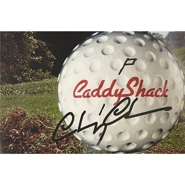 Chevy Chase Signed Caddyshack Golf Ball Photograph