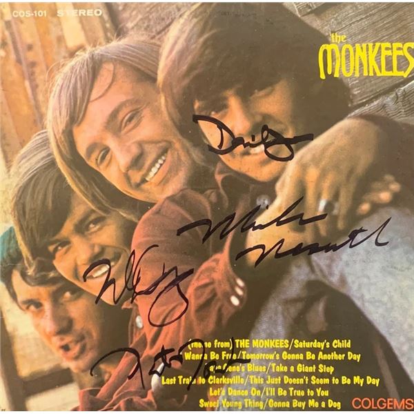 Signed The Monkees Album Cover (debut album)