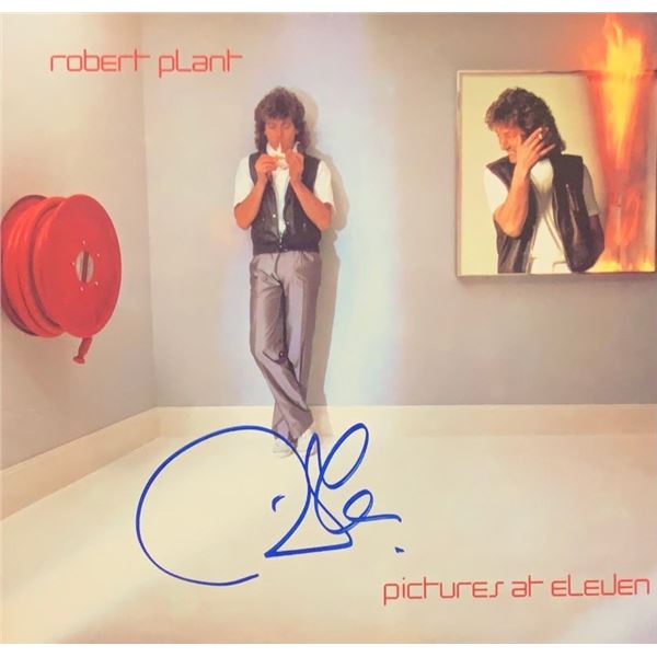 Robert Plant Signed Pictures At Eleven Album Cover