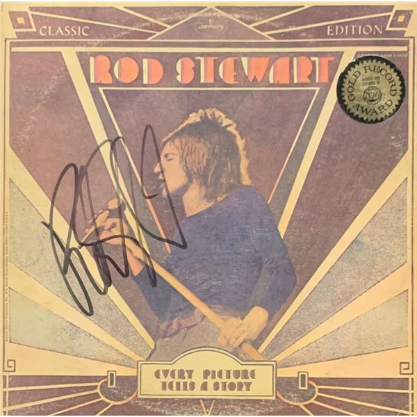 Signed Rod Stewart Every Picture Tells a Story Album Cover