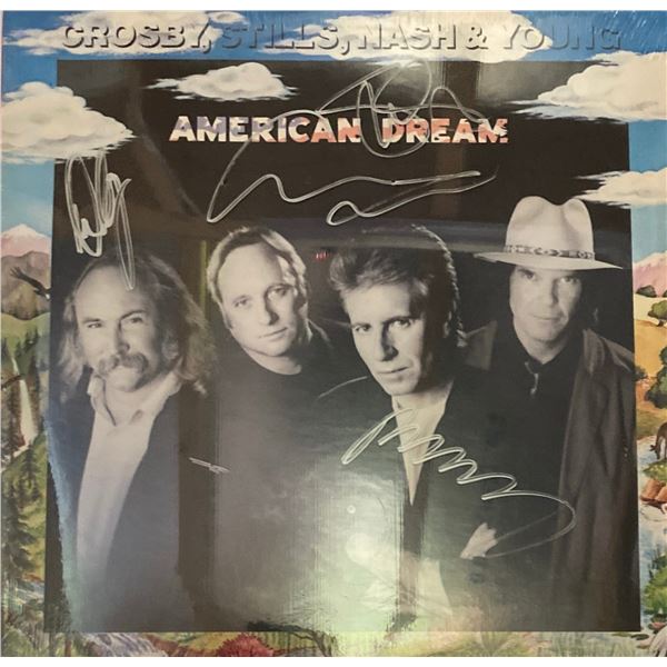 Signed CSNY American Dream Album Cover