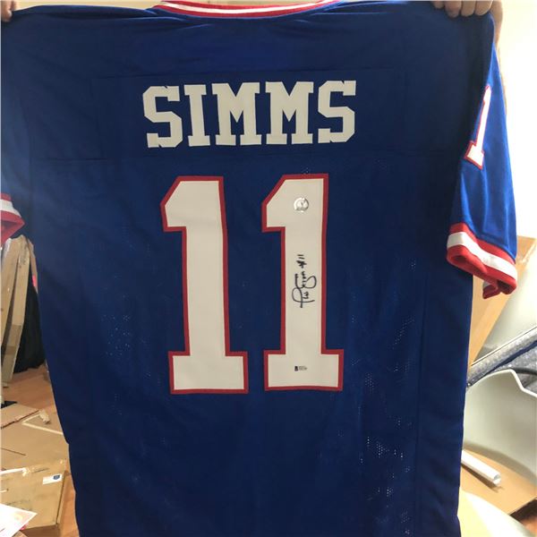 Signed Phil Simms NFL NY Giants Jersey