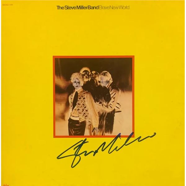 Signed Steve Miller Band, Brave New World Album Cover