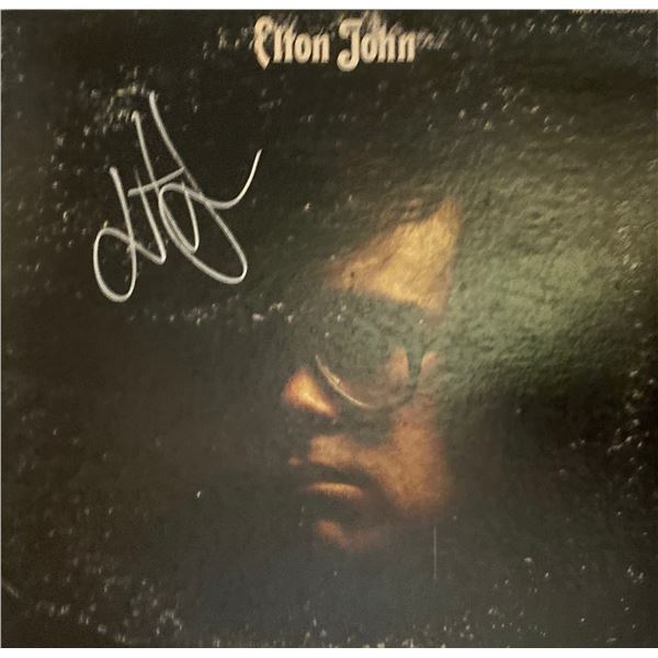 Signed Elton John Album Cover
