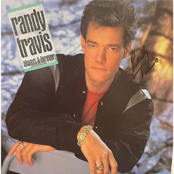 Signed Randy Travis Always And Forever Album Cover