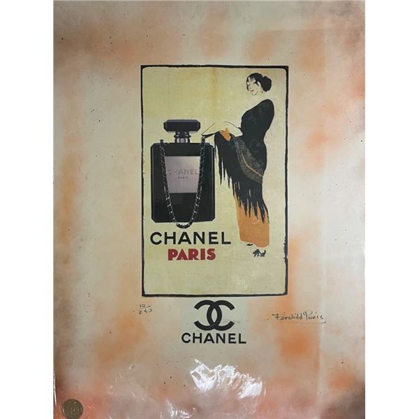 Limited Edition Chanel No. 5 Paris Parfum w/ Woman Fairchild Collection Print