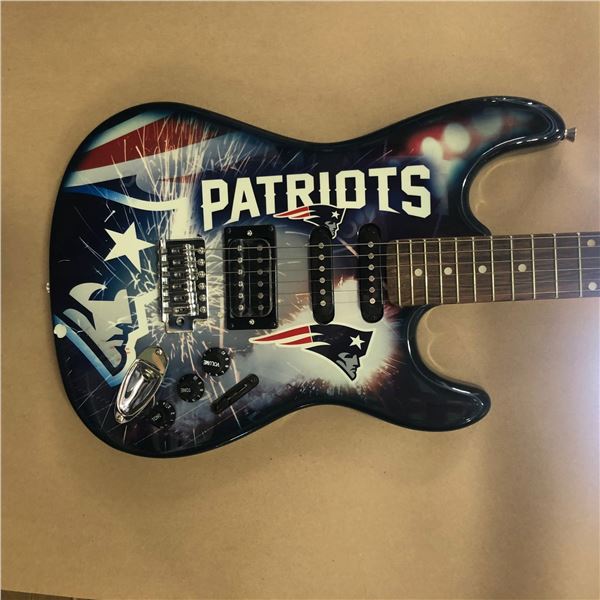Limited Edition Work of Art New England Patriots Guitar