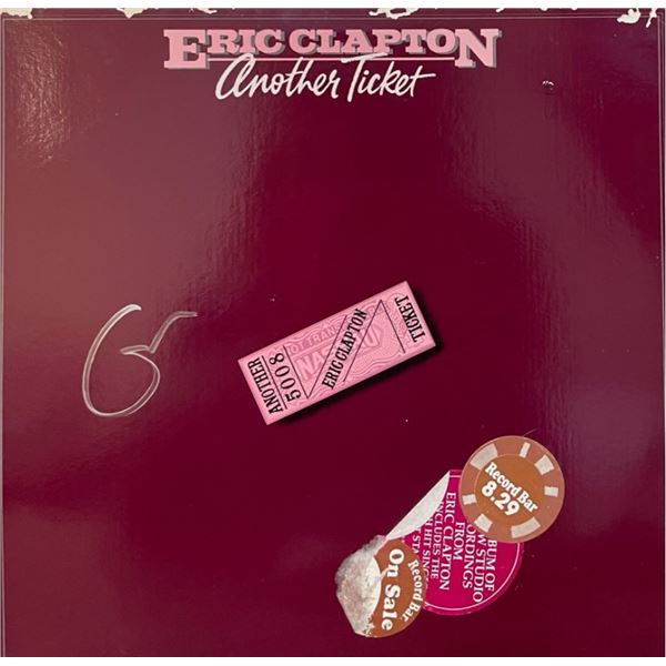 Signed Eric Clapton Another Ticket Album Cover