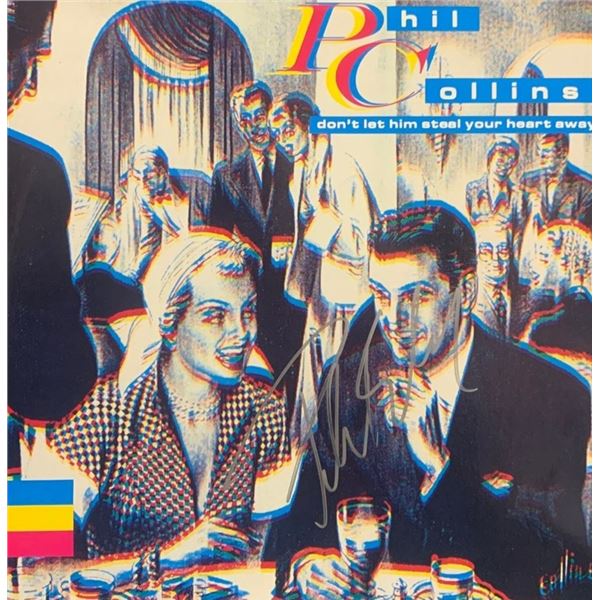 Signed Phil Collins Don't Let Him Steal Your Heart Away Album Cover