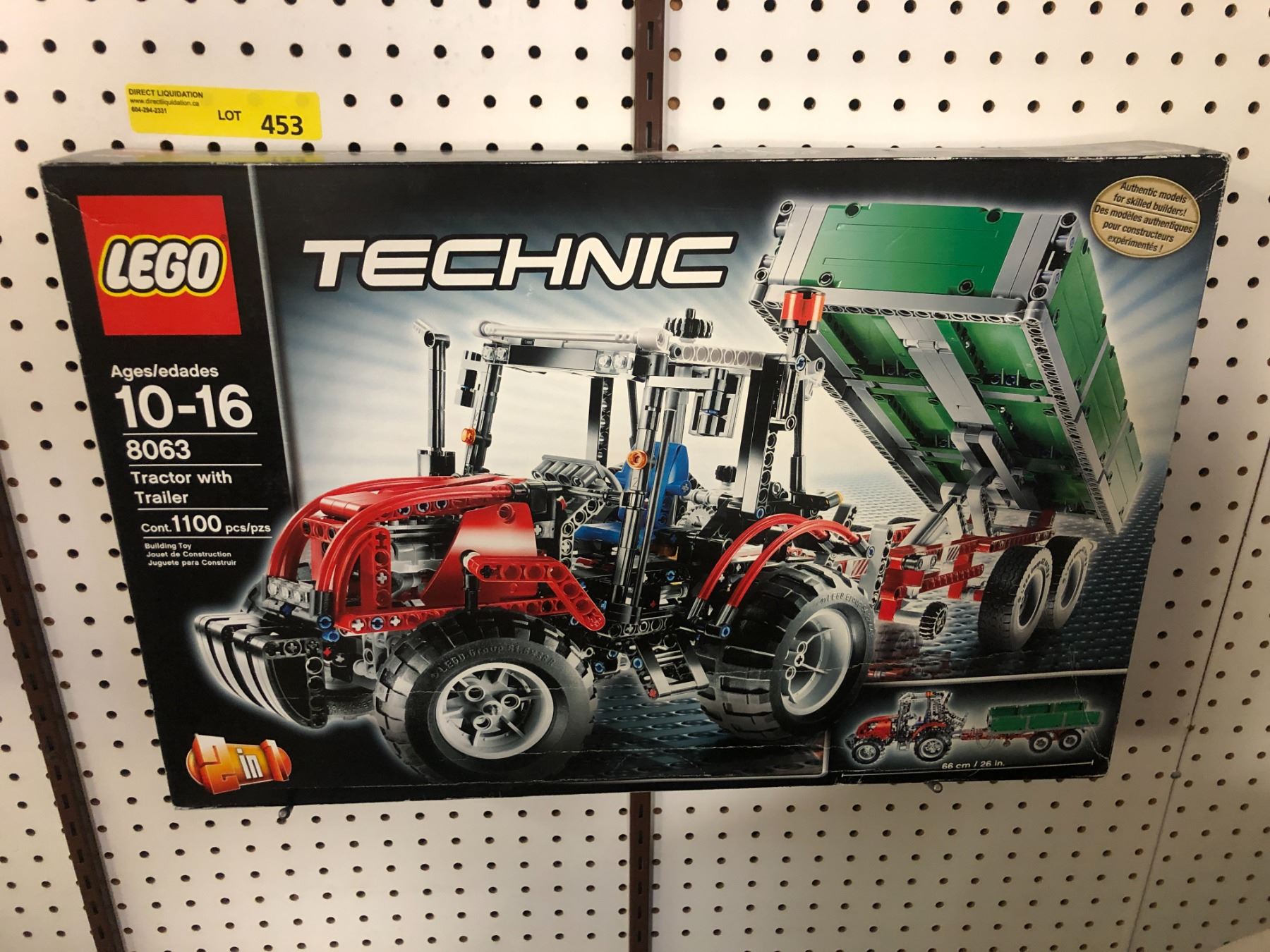 LEGO TECHNIC Model 8063 Tractor with Trailer - 1100 Pieces - 2in1 - New ...