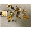 Image 7 : Contents of drawer - repair pieces for military webbing and equipment