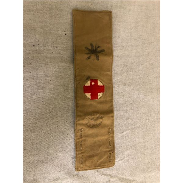 Rare and Well Marked - Medic Arm Band - Canadian Army