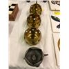 Image 2 : Group of steel and Brass Candle Holders - 6 quantity