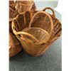 Image 2 : Collection of Wicker Baskets - approx. 9 baskets